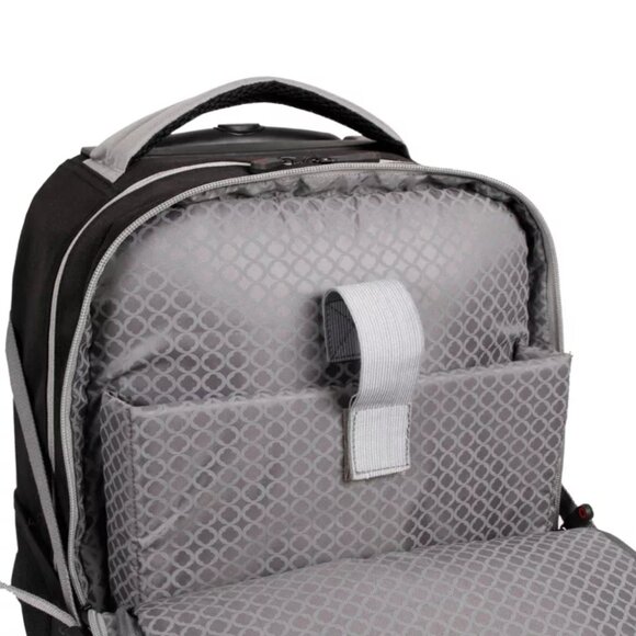 New with Tag J World Lunar Laptop 19.5" Rolling Backpack in Black - Picture 5 of 9